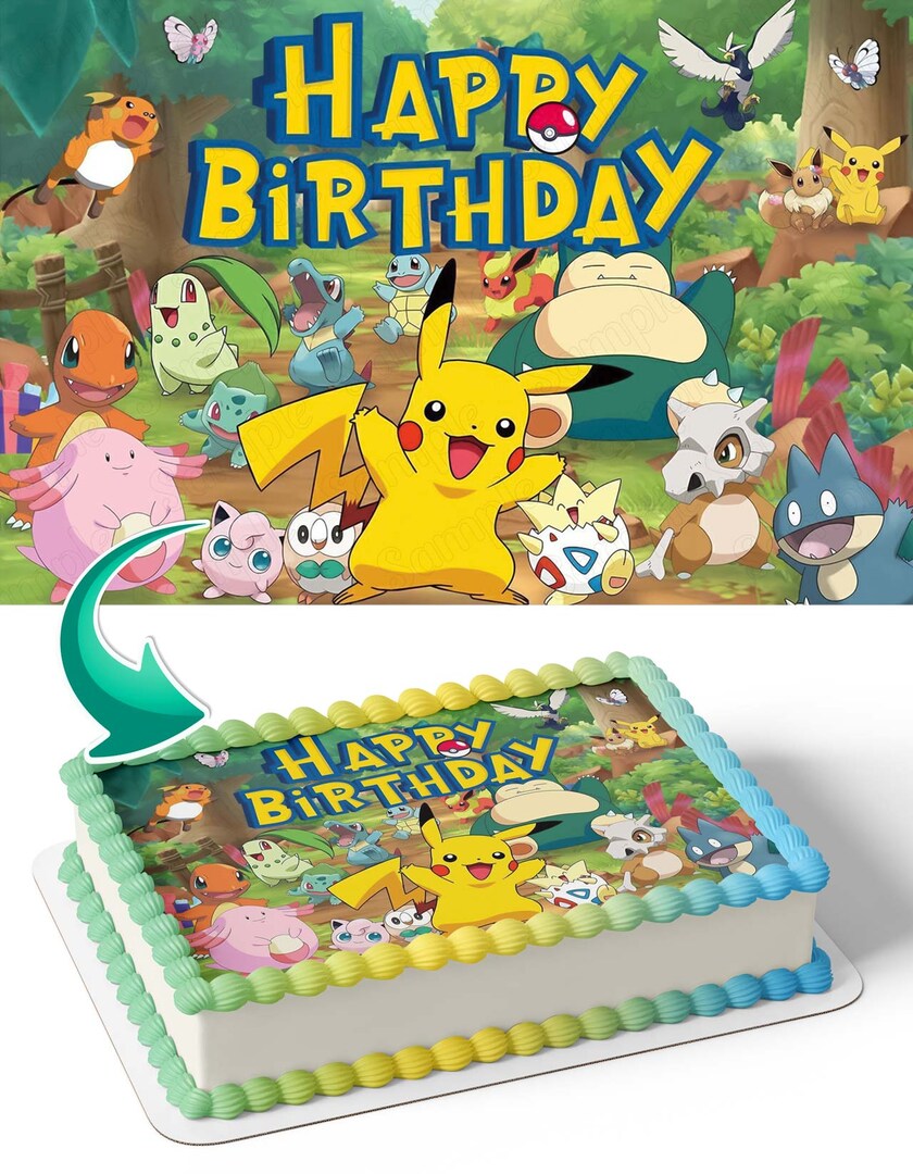 pokemon card cake The best Pokmon card cake